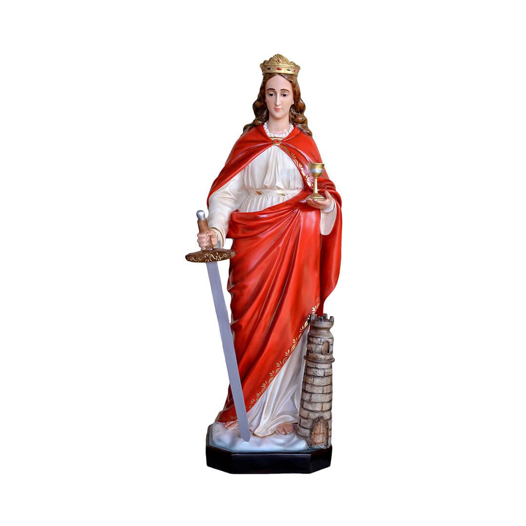 Statua Santa Barbara - 130cm - Lux Dei - Vendita Articoli Religiosi